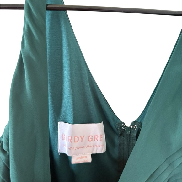 Birdy Grey NEW Laurie Empire Dress in Chiffon Emerald - Picture 5 of 9